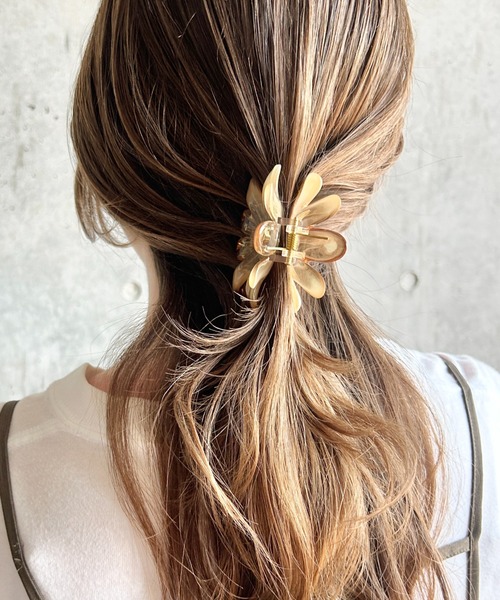ciite' ヘアクリップ クリアサニーフラワー ヘアクリップ : ZOZOTOWN