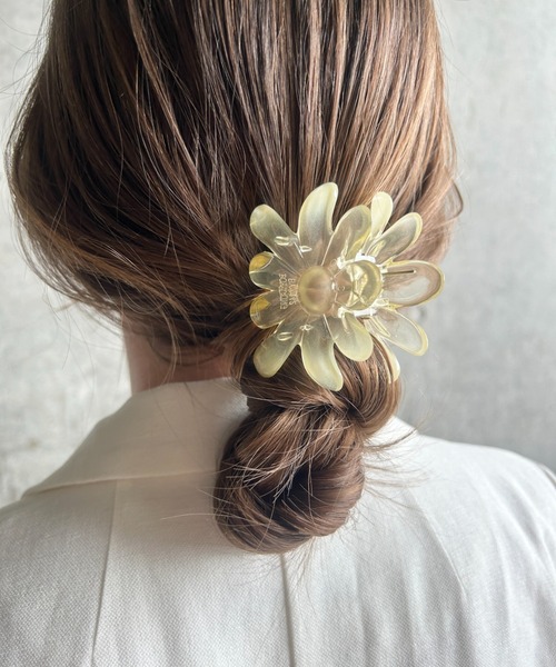 ciite' ヘアクリップ クリアサニーフラワー ヘアクリップ : ZOZOTOWN