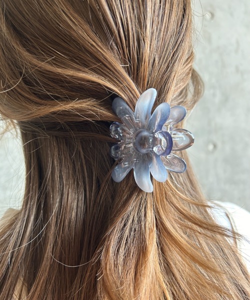 ciite' ヘアクリップ クリアサニーフラワー ヘアクリップ : ZOZOTOWN