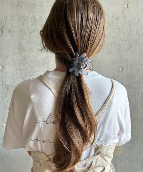 ciite' ヘアクリップ クリアサニーフラワー ヘアクリップ : ZOZOTOWN