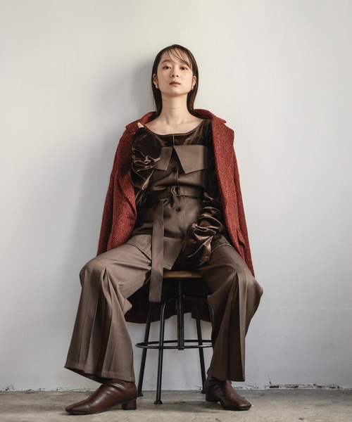 mideal（マイディール） ベスト ジレ tailored tunic bustier 