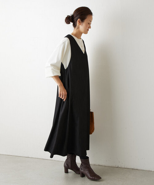 BEARDSLEY ワンピース シャンブレージャンパースカート レディース 