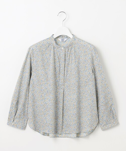 ブラウス シャツ 「洗える」LIBERTY バンドカラー ブラウス レディース 洗える】LIBERTY バンドカラー ブラウス｜ジェイ・プレスの通販