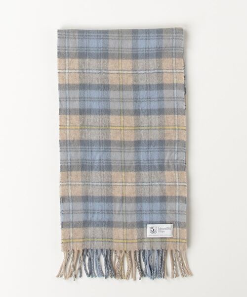 【新品未使用】Johnstons of Elgin チェック柄マフラー Johnstons of Elgin（ジョンストンズ オブ エルガン） チェック柄