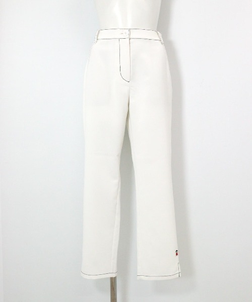 PICONEパンツ レディース Picone CLUB パンツ 裾ステッチ冷感パンツ レディース
