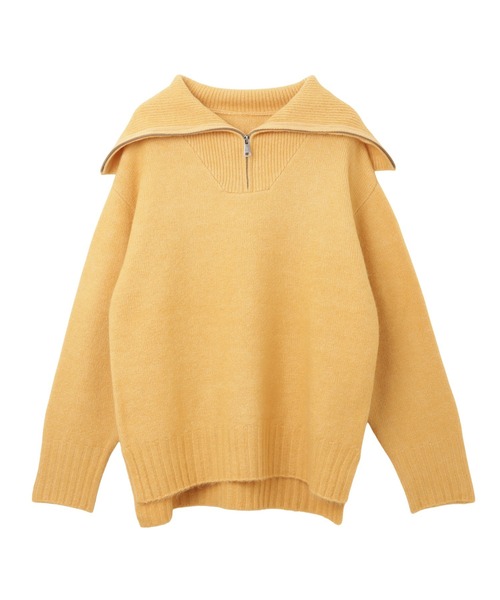 「andme」 「alma design」長袖ニット M ライム レディース_画像3