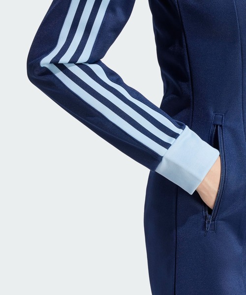 adidas アディカラー スリーストライプス トラックトップ ワンピース adidas ワンピース アディカラー スリーストライプス トラック