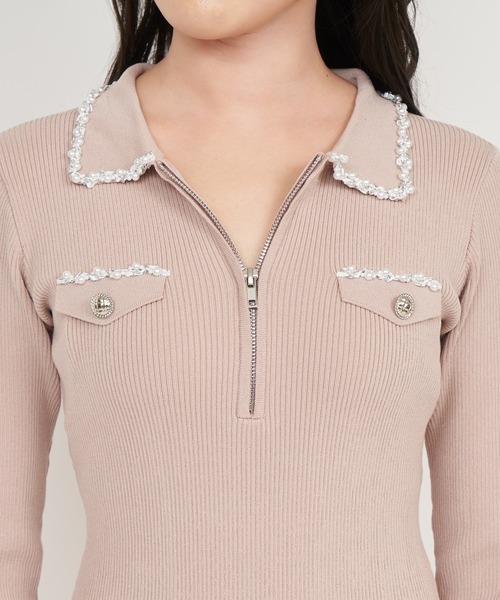  partyロイヤパーティー ROYAL PARTY（ロイヤルパーティー） ワンピース パールチェーン