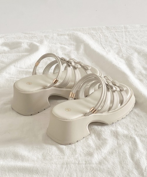 Shoes in Closet（シュークロ） 厚底 サンダル ミュール 軽量厚底 2WAY