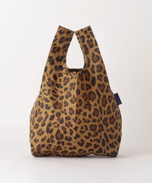 RHEEMIN★silky LEOPARD SHOPPER レオパードエコバッグ ☆レア物☆ MONOPRIX ( モノプリ ) のエコバッグ レオパード柄
