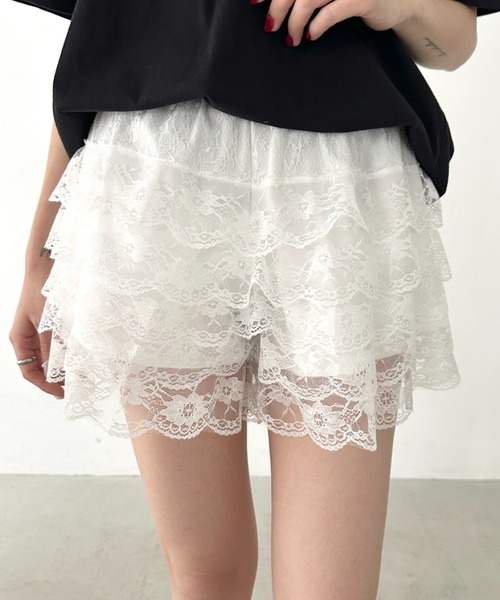 lace half pants レース Bamm パンツ レースショートパンツ レディース : ZOZOTOWN Yahoo