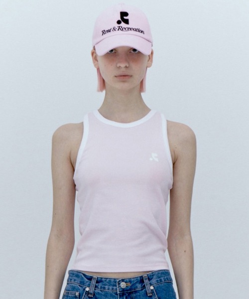 タンクトップ ノースリーブ Rest＆Recreation/レストアンドレクリエーション RACER TANK TOP タンクトップ レディース