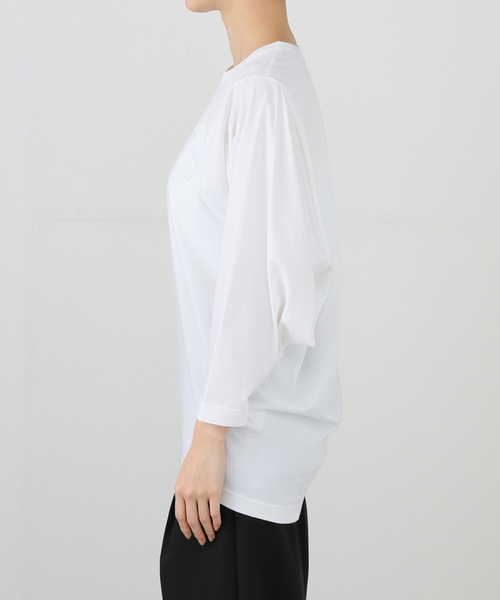 エーピーストゥディオ 22SS ワイドスリーブTシャツ カットソー 長袖 白 AP STUDIO（エーピーストゥディオ）の「ワイドスリーブTシャツ（T