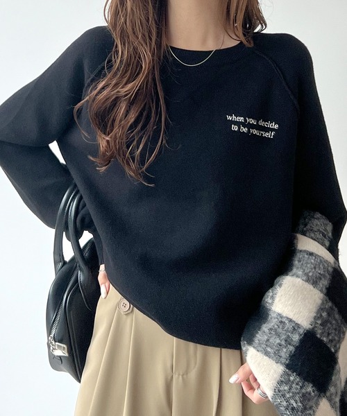 「Futier land」 長袖ニット FREE ライトグレー レディース_画像6