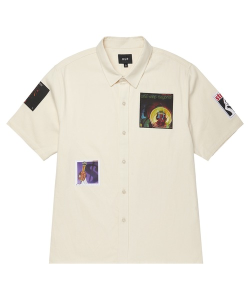 HUF シャツ X STAX PATCHES BUTTON UP / 半袖 メンズ レディース