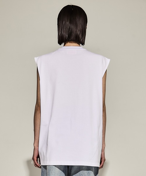 tシャツ 「VIVIANO/ヴィヴィアーノ」Tulle Sleeveless T-Shirt レディース VIVIANO tシャツ 「VIVIANO/ヴィヴィアーノ」Tulle Sleeveless T