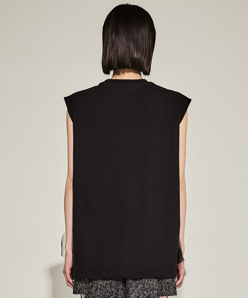VIVIANO tシャツ 「VIVIANO/ヴィヴィアーノ」Tulle Sleeveless T