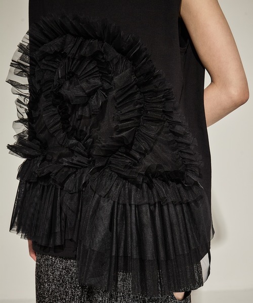 専用⭐️VIVIANOトップス VIVIANO tシャツ 「VIVIANO/ヴィヴィアーノ」Tulle Sleeveless T