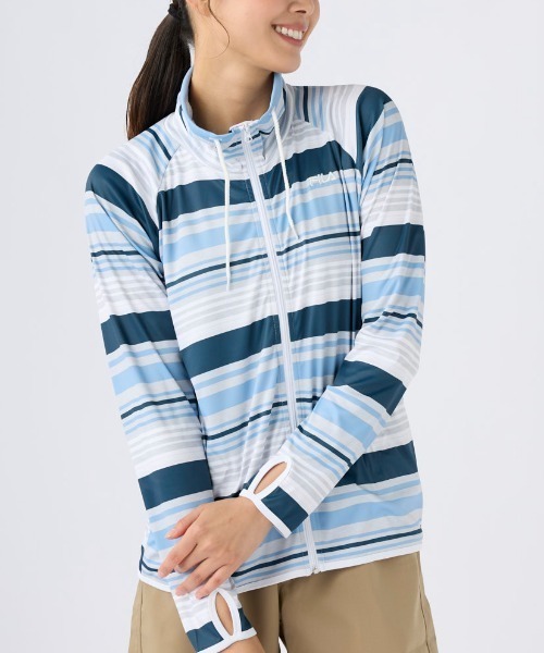 新品タグ付き　フィラ　水着　4点セット　水陸両用ラッシュガード付き　11号 FILA 水着 「FILA:フィラ」レディースラッシュ+タンキニ4点
