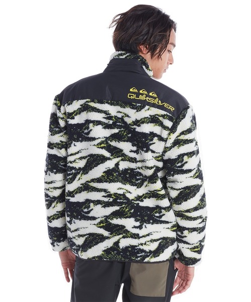「Quiksilver」 ジップアップブルゾン LARGE グリーン メンズ_画像3