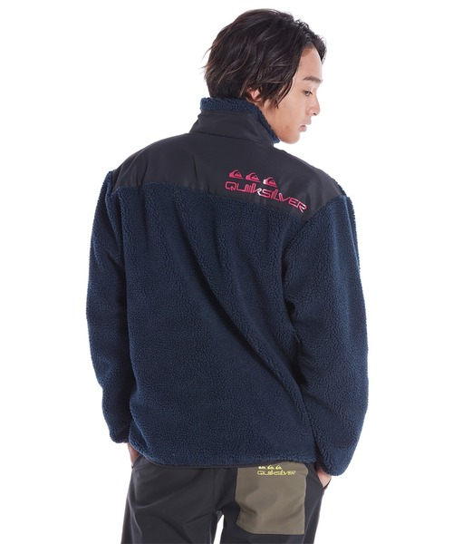 「Quiksilver」 ジップアップブルゾン LARGE グリーン メンズ_画像4