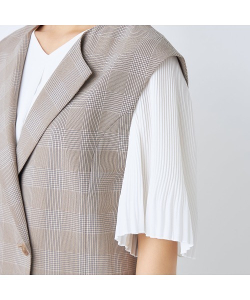 stola ジレ　ベスト Stola. - ストラ Stola. ベスト ジレ ミドル丈 Vネック 36 S