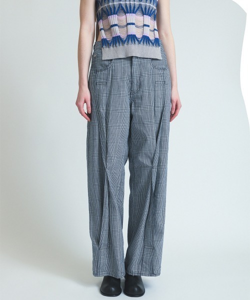 soduk／スドーク twisted line denim trousers パンツ 「soduk」twisted line denim trousers レディース : ZOZOTOWN