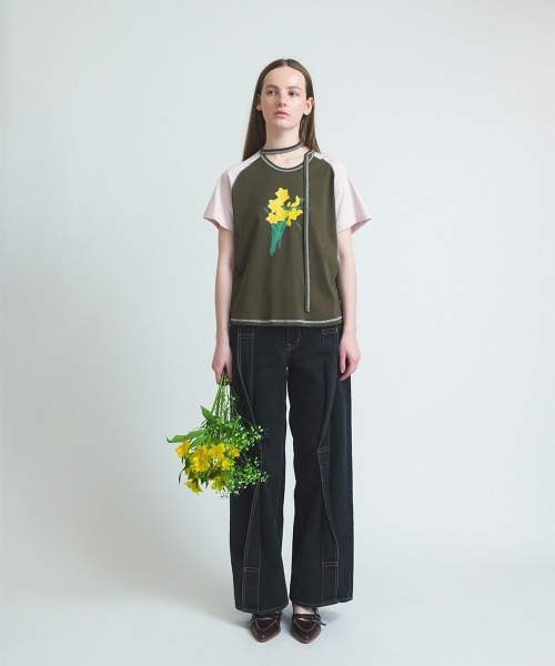 パンツ 「soduk」twisted line denim trousers レディース : ZOZOTOWN
