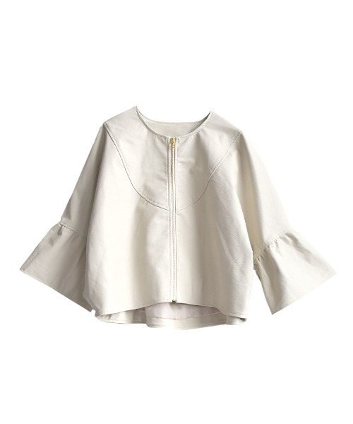 「e-zakkamania stores」 「FURRY」ジップアップブルゾン フリー ブラック レディース_画像4