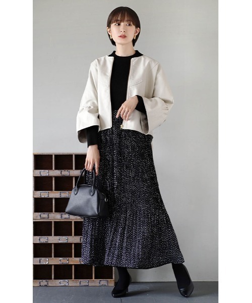 「e-zakkamania stores」 「FURRY」ジップアップブルゾン フリー ブラック レディース_画像6