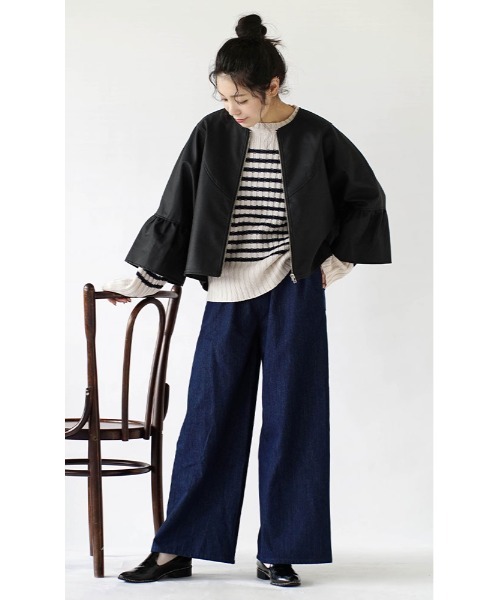 「e-zakkamania stores」 「FURRY」ジップアップブルゾン フリー ブラック レディース_画像7