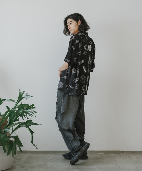 Liberaiders（リベレイダース） シャツ 半袖 RAYON ALOHA SHIRT メンズ