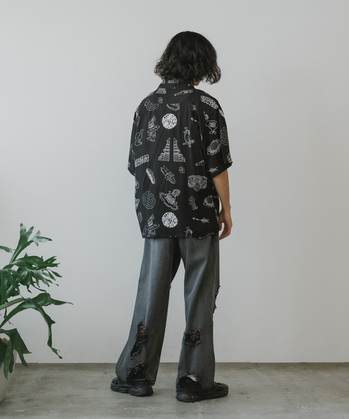 Liberaiders（リベレイダース） シャツ 半袖 RAYON ALOHA SHIRT メンズ