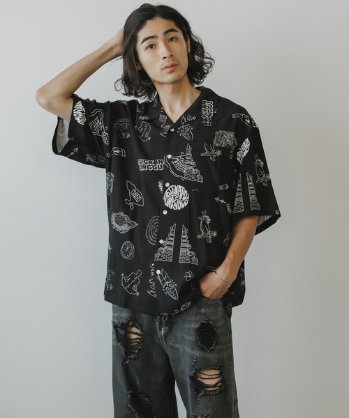 Liberaiders シャツ Liberaiders/リベレイダース RAYON ALOHA
