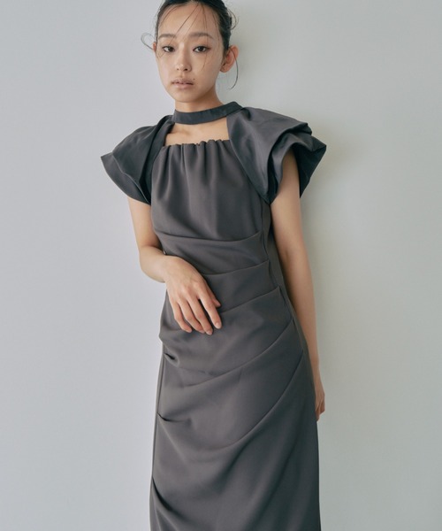 ANDRESD ドレス drape dress / ドレープドレス : ZOZOTOWN Yahoo