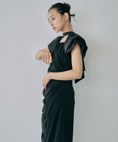 ANDRESD ドレス drape dress / ドレープドレス : ZOZOTOWN Yahoo