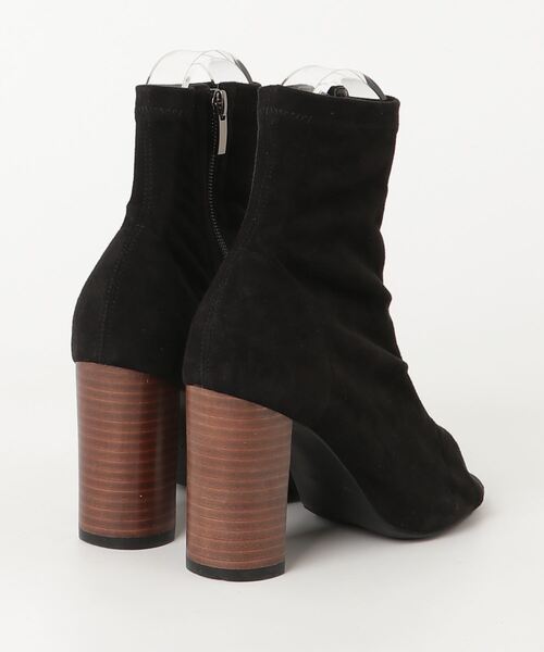 「TONAL」 オープントゥブーツ M ブラック レディース_画像2