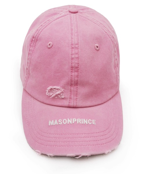 MASONPRINCE キャップ 帽子 ヴィンテージウォッシュ加工＆ダメージ加工