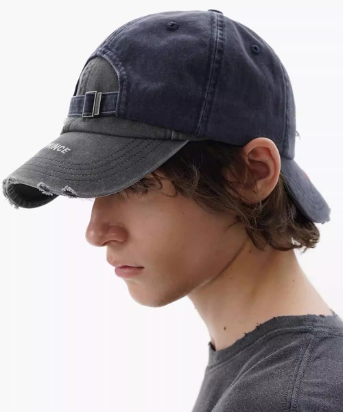 MASONPRINCE キャップ 帽子 ヴィンテージウォッシュ加工＆ダメージ加工