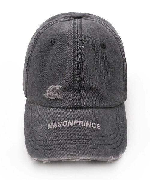 MASONPRINCE キャップ 帽子 ヴィンテージウォッシュ加工＆ダメージ加工