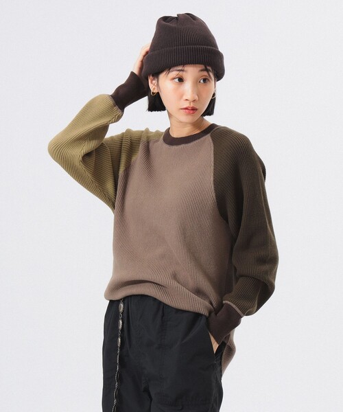 tシャツ 14ゲージ ワッフル クルー レディース