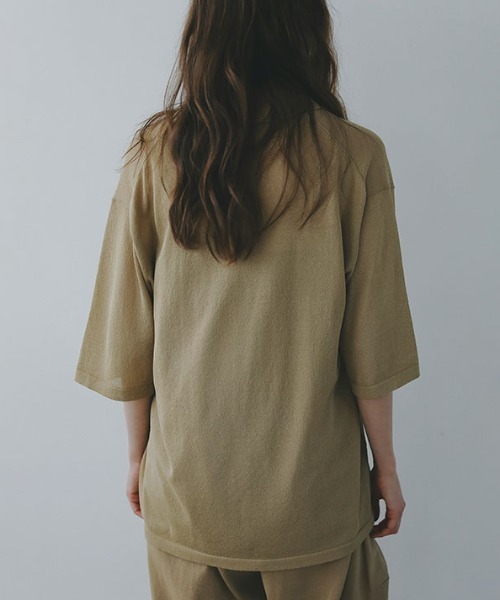 ETRE TOKYO tシャツ ハーフスリーブニットポロ レディース