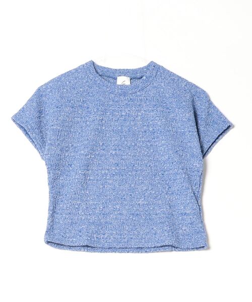「6」 半袖Tシャツ - ブルー レディース