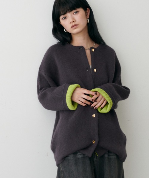 LARUTA（ラルータ） ノーカラーコート コート 「LARUTA」FOX混W