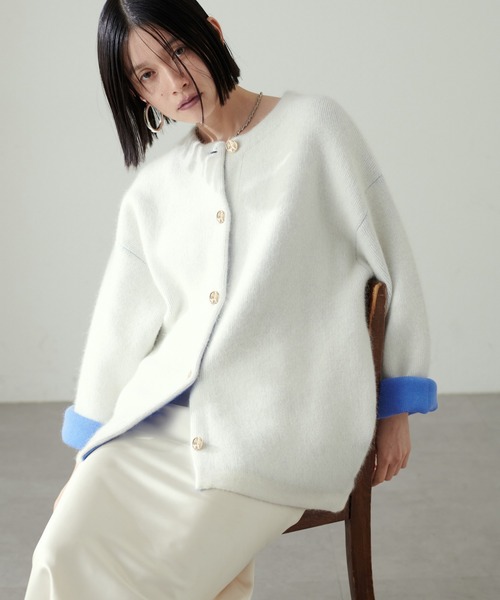 LARUTA（ラルータ） ノーカラーコート コート 「LARUTA」FOX混W