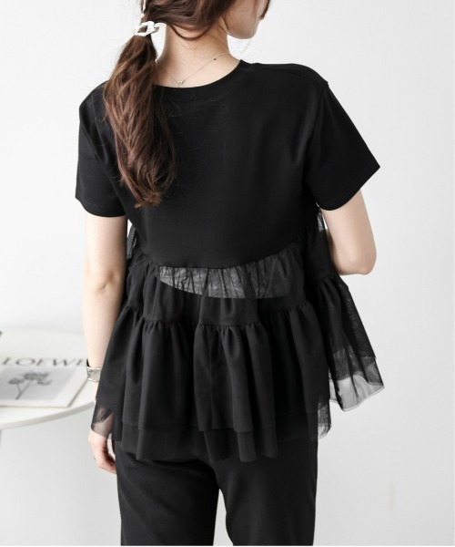 tシャツ バックシアーフリルTシャツ レディース : ZOZOTOWN