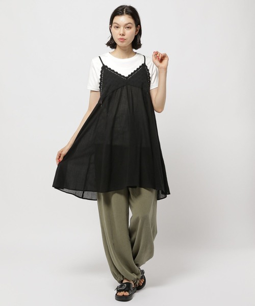 きみちゃん ミヤコ MIYACOレース ピンタック チュニック ワンピース リンク】オーバーレースチュニック(キッズ)(80cm オフ ホワイト