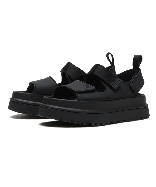 UGG ブラック スポーツサンダル 6 UGG Australia 「UGG」 フラットサンダル 6 ブラック レディース