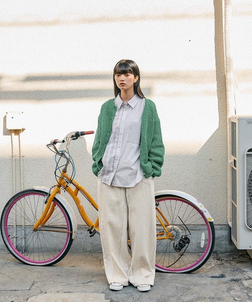 ワイドパンツ ジーンズ デニム デニムパンツ 「MODE NORM CORE」デニムパッチワークパンツ レディースの画像