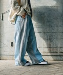 ワイドパンツ ジーンズ デニム デニムパンツ ...の詳細画像5